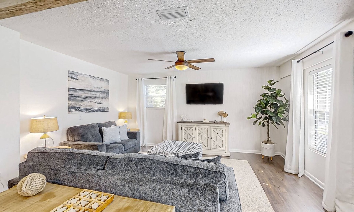 St. Augustine South House | Dog-friendly home with fenced yard, patio, grill, & park across the street