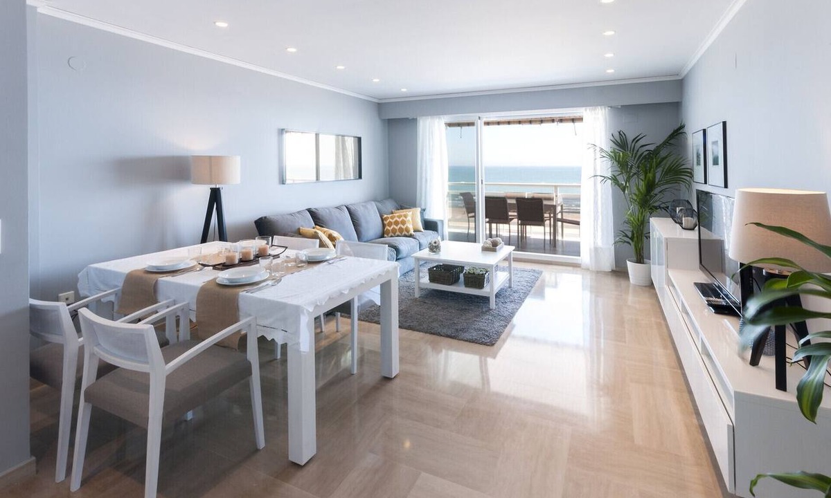 Playa de Gandia Apartment | Oceanfront condos w/breathtaking views. Elegant decoration! - only families