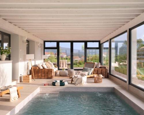 Prellezo Villa | Wishome- Impresionante villa con gran jardín y piscina, Vistas al mar y Picos de Europa