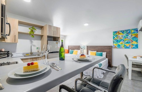 Kamay Apartment | Amazing Cute Studio w/Two Double Beds & Pool View