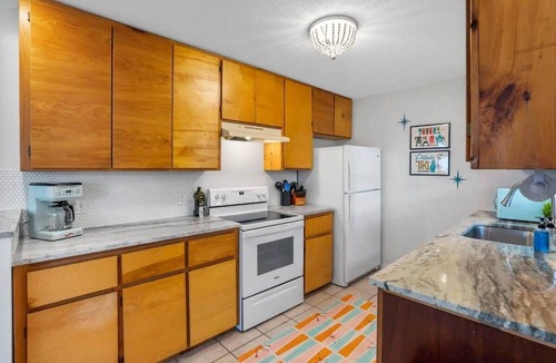 Coquina Gables Apartment | 1 Block to Beach & A Street, Atomic Burst 50s Apt