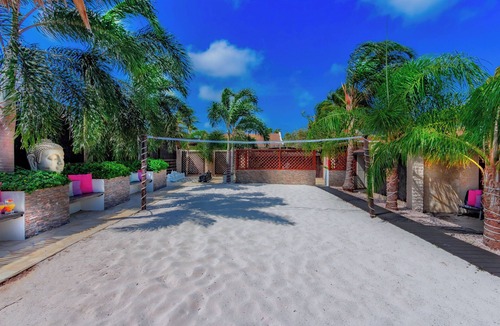 Noord Villa | Bali-style villa: indoor and outdoor pool, cinema, cave, yoga, gym & beach court