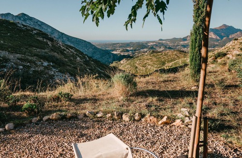Tarbena RV Rental | Glamping 'Tienda De Safari ' with Private Terrace and Wi-Fi