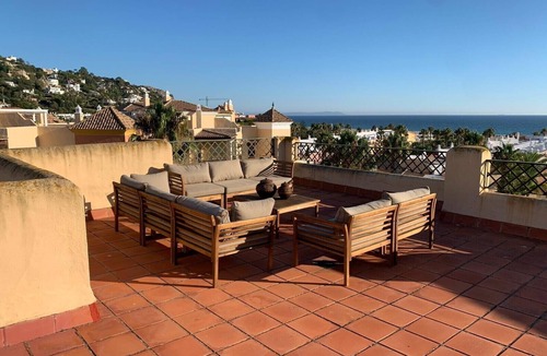 Atlanterra Apartment | Impressive duplex with sea views on the beach front, 1 minute away from beach