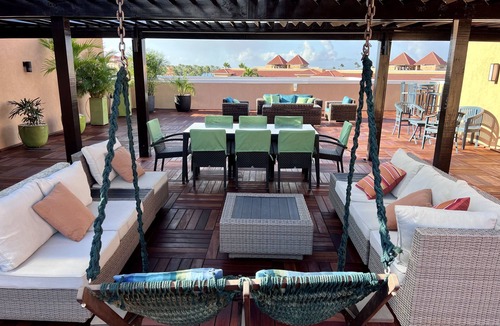 Oranjestad-West Condo | Luxurious & Spacious Eagle Beach 2 Story Penthouse on 1st class Divi Resort