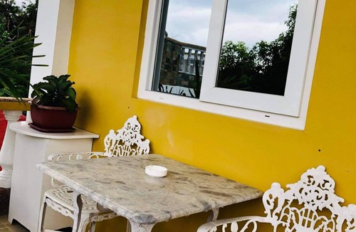 Puerto Galera Apartment | Studio apartment with pool and ocean views .