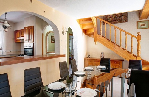 Els Poblets Villa | Stunning private villa for 12 people with A/C, private pool, WIFI, TV and patio