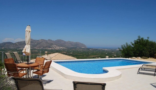 A stylish luxury detached villa with breathtaking views