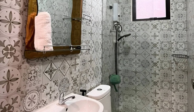 A temporary relocation, this space provides comfort, privacy, and convenience.