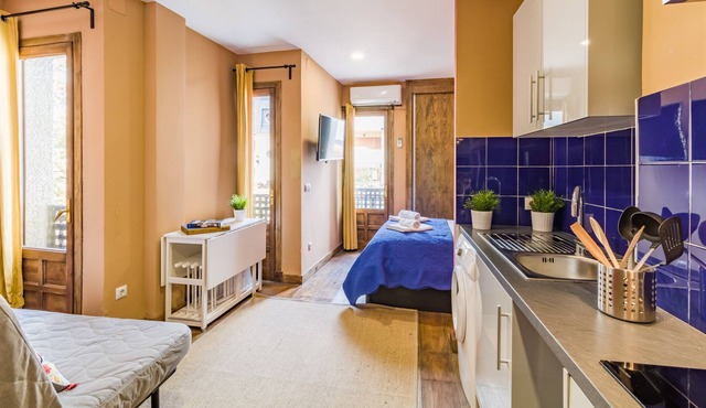 Amazing studio with A/C (cool and heat) and internet located at Navacerrada town!