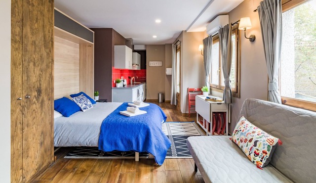 Amazing studio with A/C (cool and heat) and internet located at Navacerrada town!