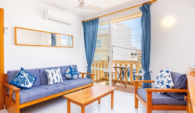 Apartment 'Can Vidal Menorca' with Private Balcony, Near the Beach (Tourist Tax Included)