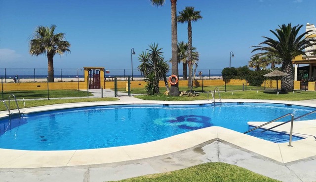 Beachfront apartment with large terrace