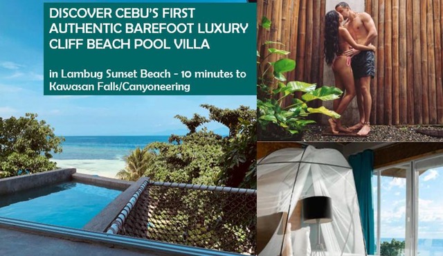 Beachfront Pool Villa, 12 Min to Kawasan Falls - The Verge Cebu