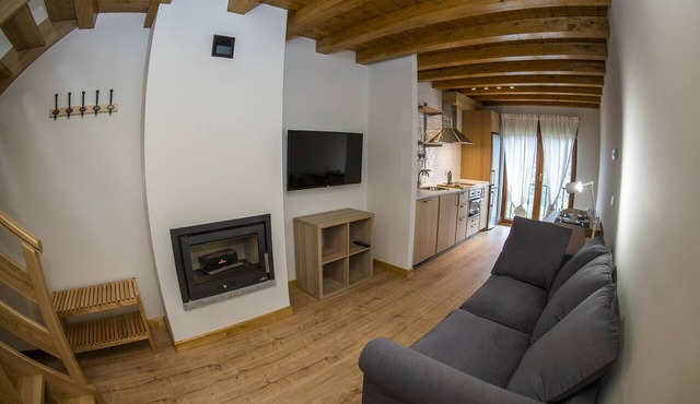 Duplex flat for two people.