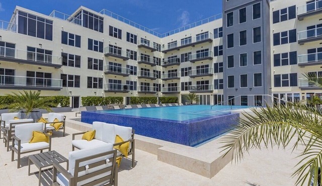 Ocean View Luxury Condo in Downtown Aruba Harbour House Large Wraparound Balcony