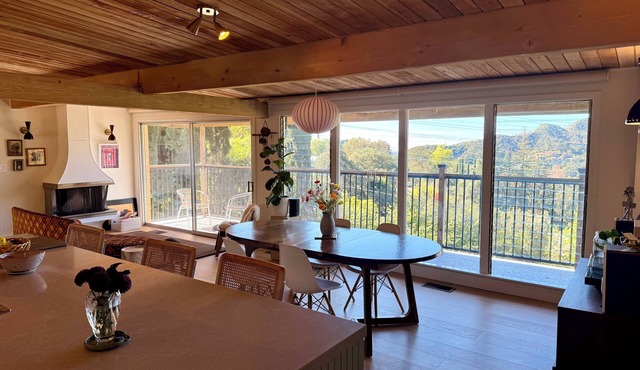 Spacious Hillside Mid-century Designer Home with Views in Glendale