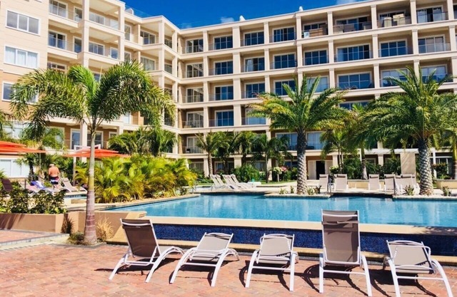 Luxury house front eagle beach with private pool