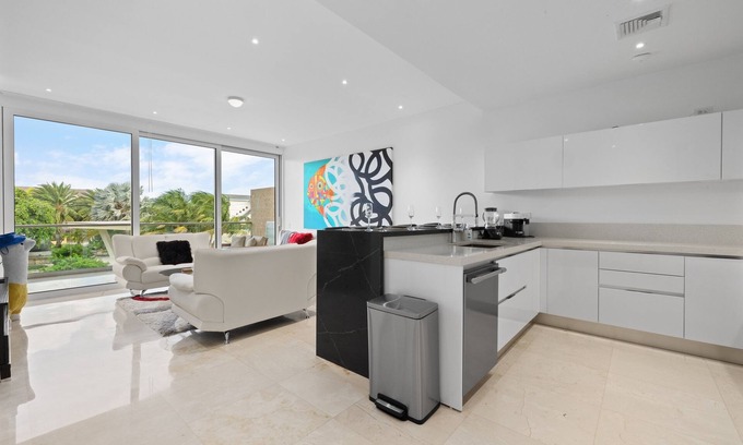 Oranjestad Condo | Chic downtown 2 bedroom condo at Coral Shell
